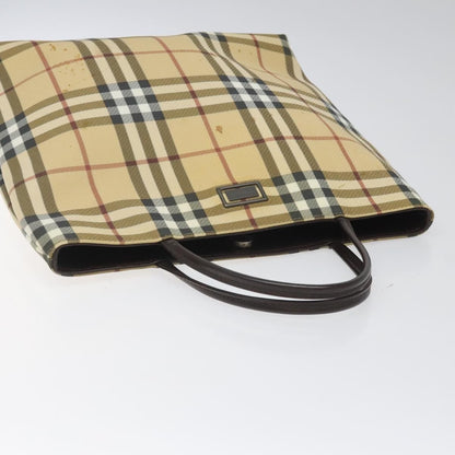 Burberry Nova Check Tote canvas check pattern, BEIGE, PVC, Tote bag