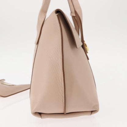 Salvatore Ferragamo Sookie Satchel Leather, PINK, LEATHER, Handbag