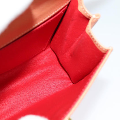 Celine Vintage Convertible Turnlock Top Handle Bag Leather, ORANGE, LEATHER, Handbag