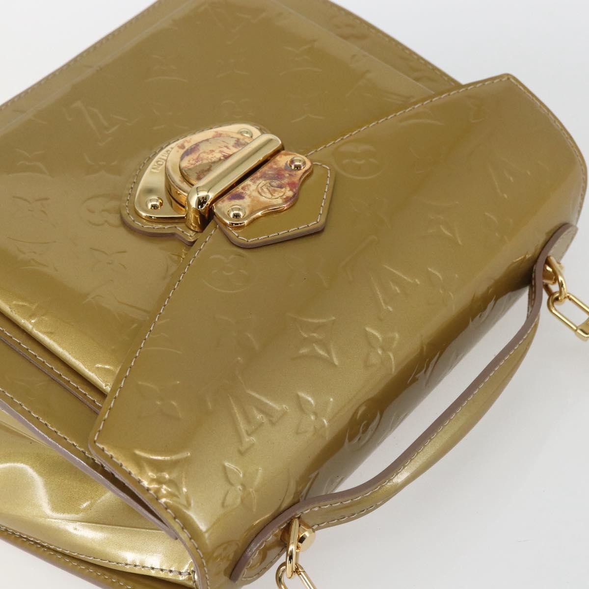 Louis Vuitton Mirada Handbag Monogram Vernis, BEIGE, PATENT_LEATHER, Handbag