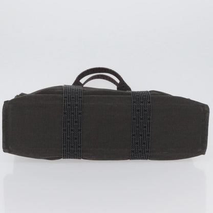 Hermes Fourre-tout Herline Canvas, GRAY, CANVAS, Tote bag