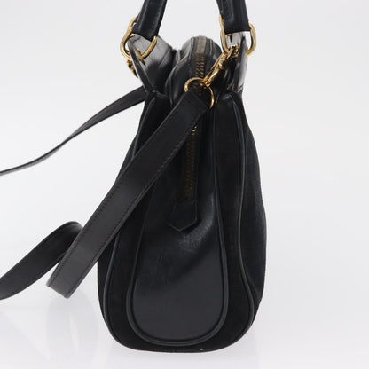 Gucci Vintage Handbag Suede, BLACK, SUEDE, Handbag