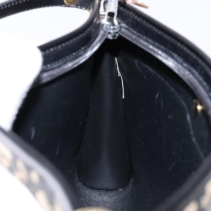 Christian Dior Vintage Trotter Shoulder Bag Canvas, NAVY, CANVAS, Shoulder bag