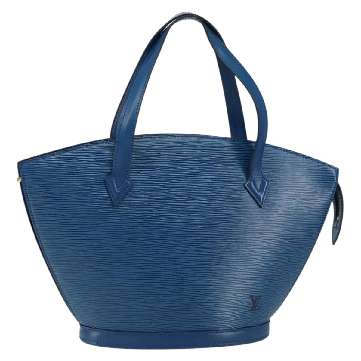 Louis Vuitton Saint Jacques Handbag Epi Leather, BLUE, LEATHER, Shoulder bag