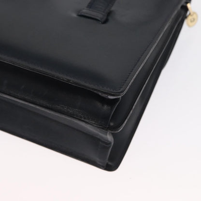 Christian Dior Vintage Handbag Leather, NAVY, LEATHER, Handbag