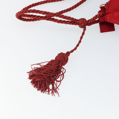 Prada Vintage Shoulder Bag Satin, RED, SILK, Shoulder bag