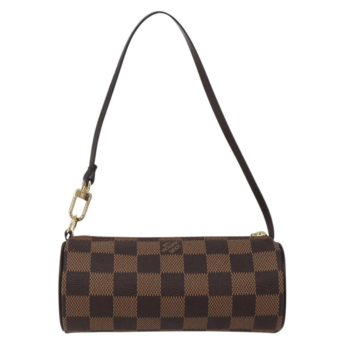 Louis Vuitton Papillon Pochette Damier, Brown, Canvas, Clutch