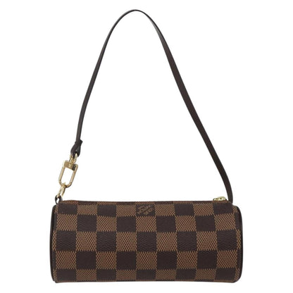 Louis Vuitton Papillon Pochette Damier, Brown, Canvas, Clutch