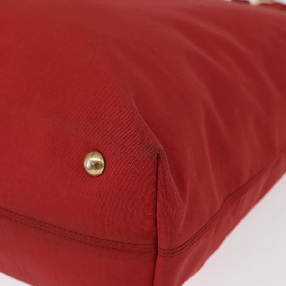 Salvatore Ferragamo Gancini handbag Nylon, RED, NYLON, Handbag