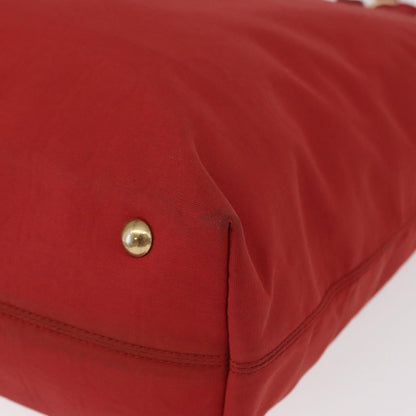 Salvatore Ferragamo Gancini handbag Nylon, RED, NYLON, Handbag