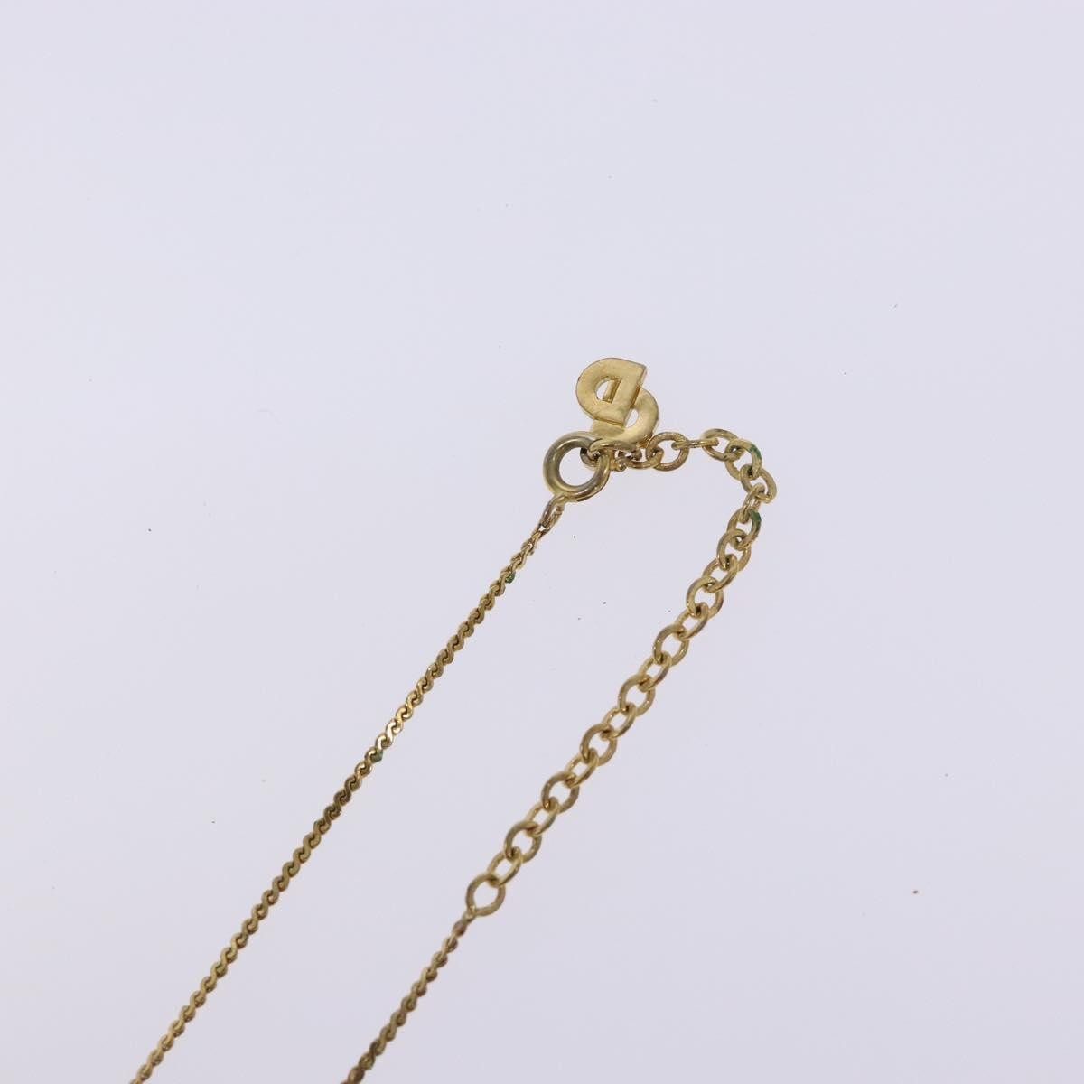 Christian Dior CD Round Pendant Necklace Metal, GOLD, METAL, Necklace