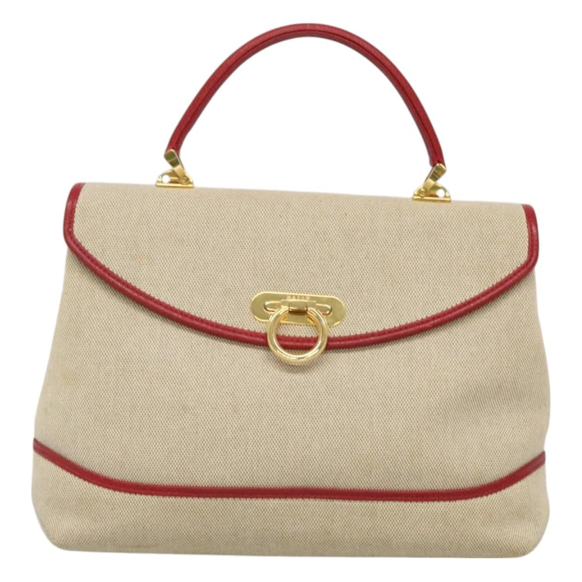 Bally Handbag Canvas, BEIGE, CANVAS, Handbag
