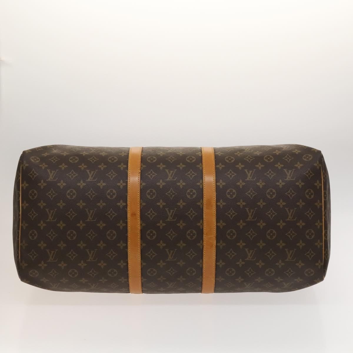 Louis Vuitton Keepall Bag Monogram Canvas, BROWN, CANVAS, Travel bag