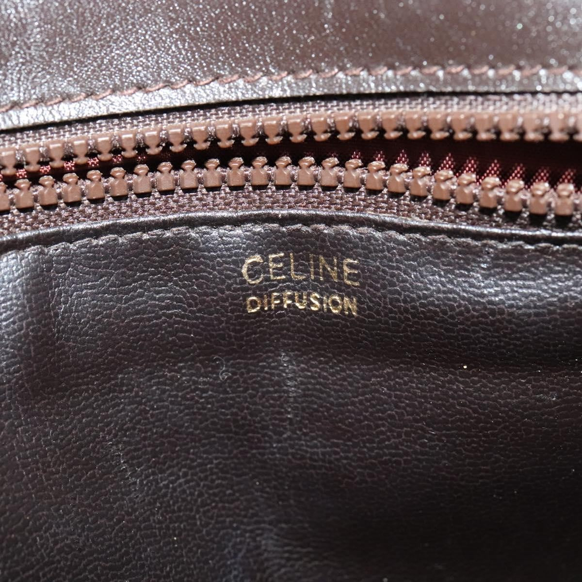 Celine C Sulky Shoulder bag Canvas and Leather, BEIGE, CANVAS, Shoulder bag