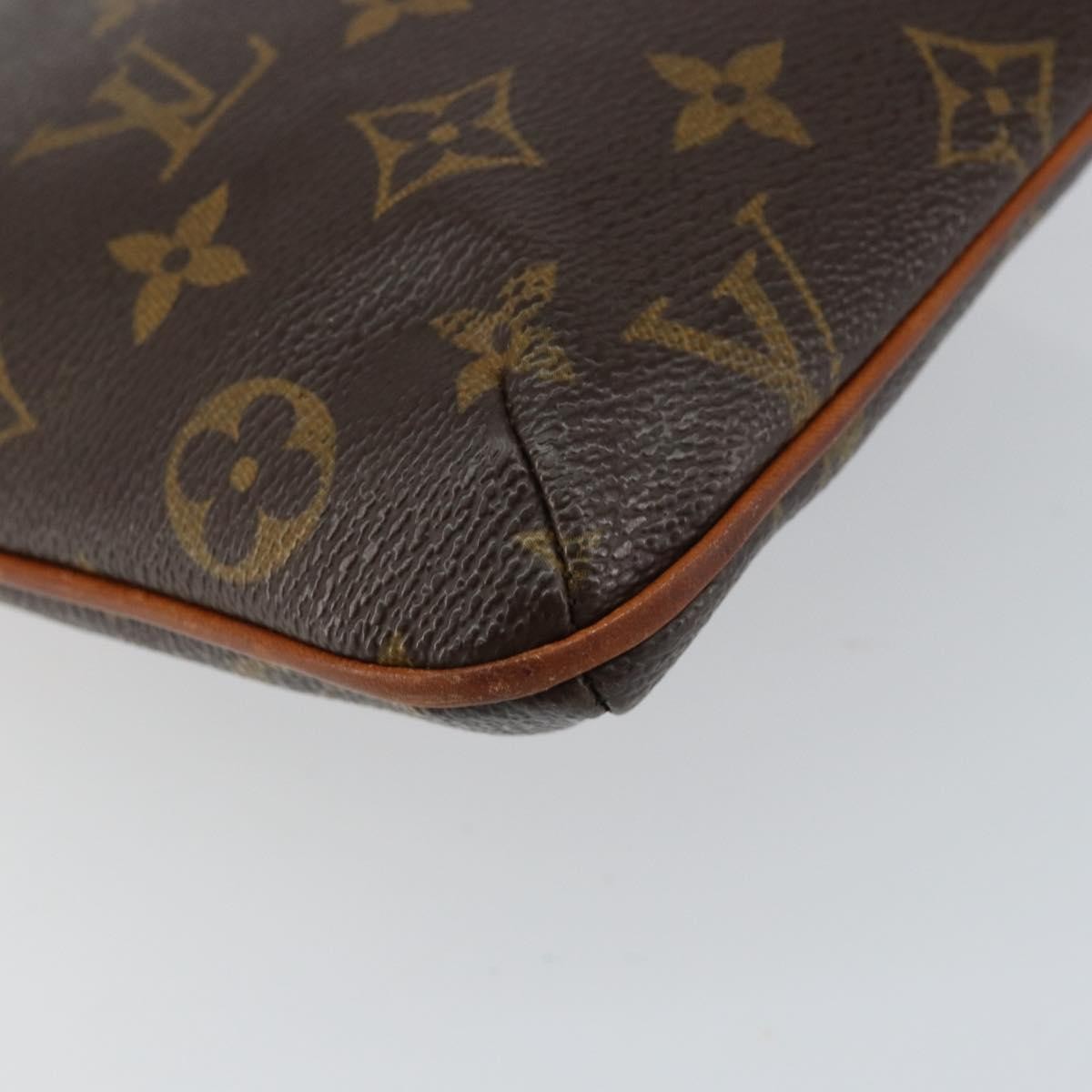 Louis Vuitton Partition Wristlet Clutch Monogram Canvas, BROWN, CANVAS, Clutche & pouche