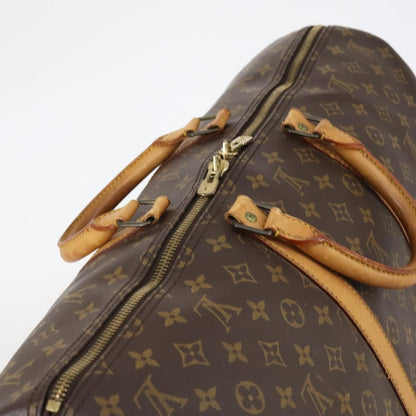 Louis Vuitton Keepall Bandouliere Bag Monogram Canvas, BROWN, CANVAS, Travel bag