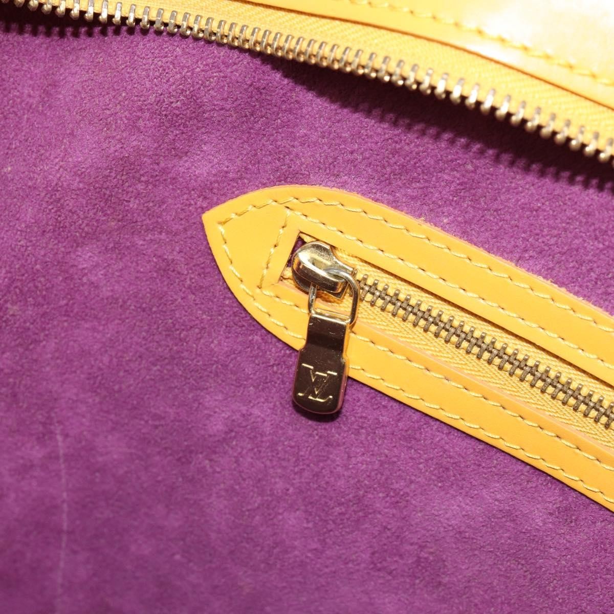 Louis Vuitton Saint Jacques Handbag Epi Leather, YELLOW, LEATHER, Handbag