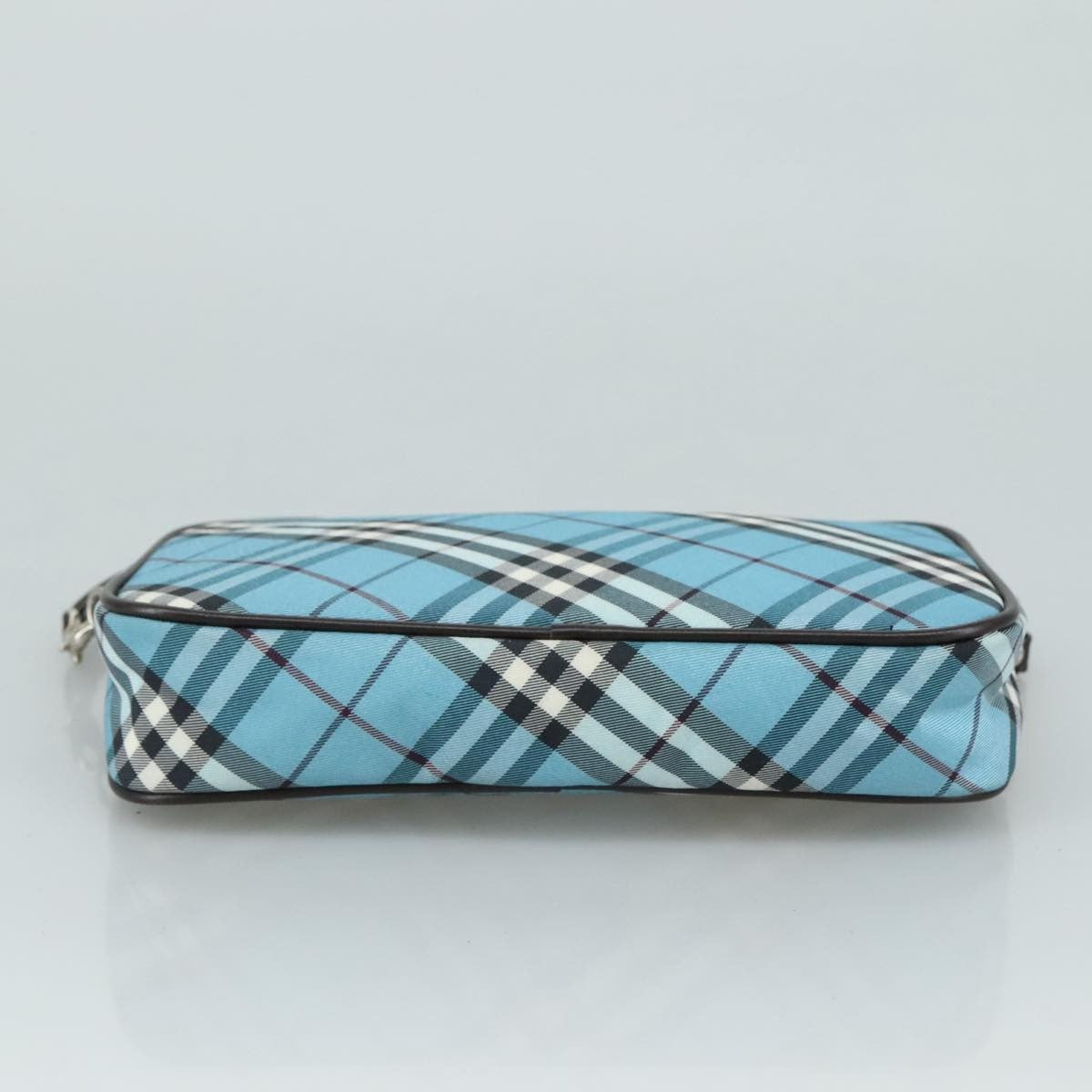 Burberry Nova Handbag Check Pattern, BLUE, NYLON, Clutche & pouche