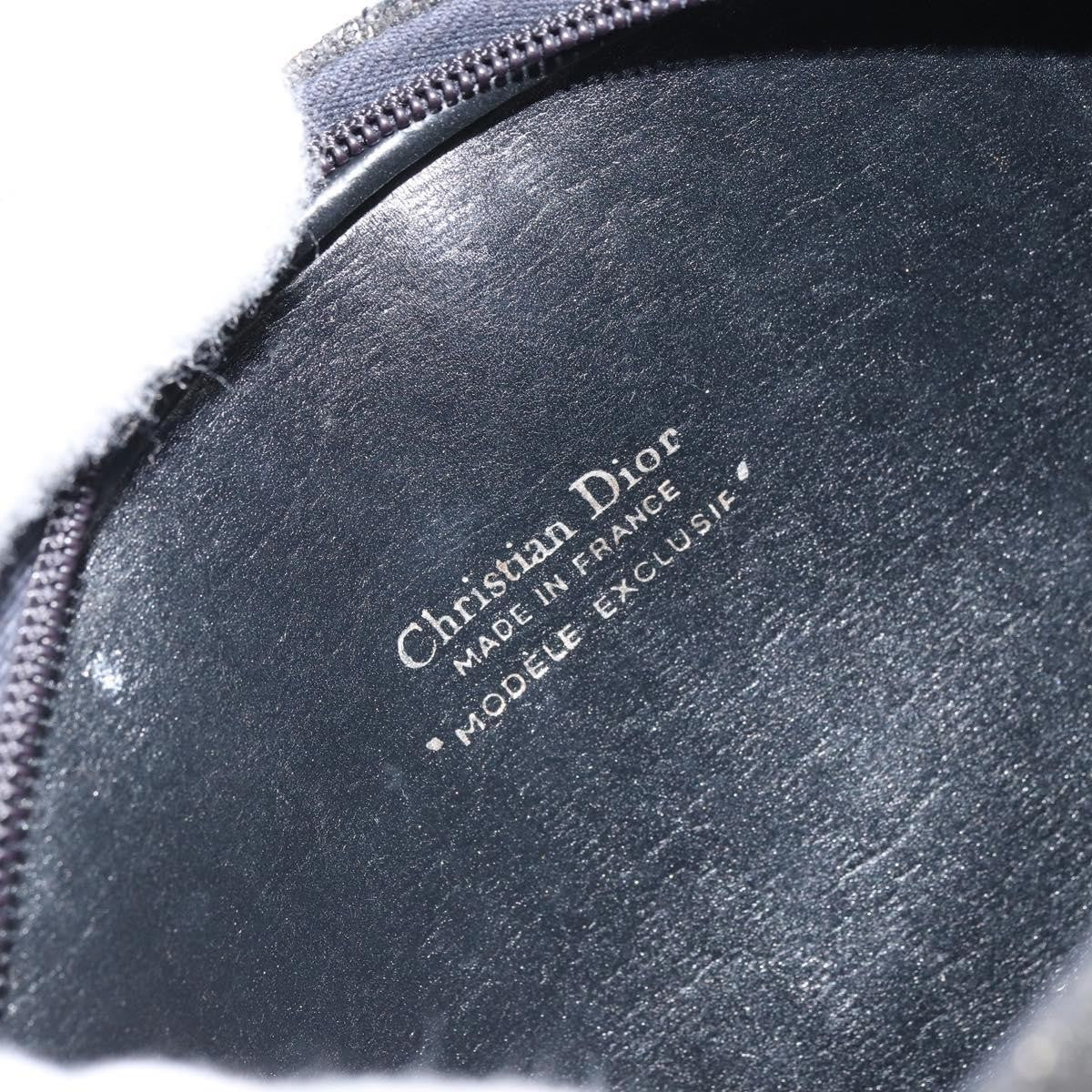 Christian Dior Vintage Trotter Shoulder Bag Canvas, NAVY, CANVAS, Shoulder bag