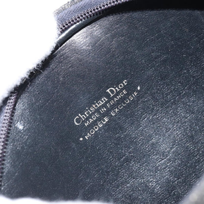 Christian Dior Vintage Trotter Shoulder Bag Canvas, NAVY, CANVAS, Shoulder bag