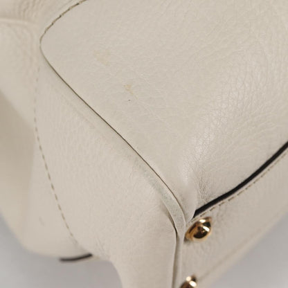 Gucci Diana Bamboo Top Handle Tote Leather, WHITE, LEATHER, Handbag