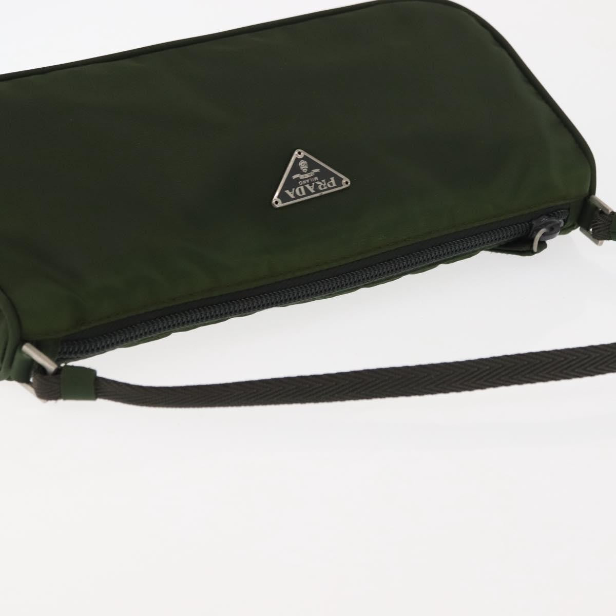 Prada Pochette Shoulder Bag Tessuto, KHAKI, NYLON, Clutche & pouche