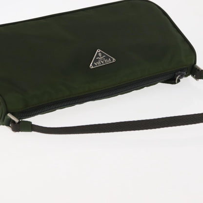 Prada Pochette Shoulder Bag Tessuto, KHAKI, NYLON, Clutche & pouche