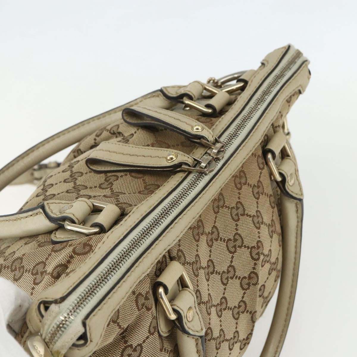 Gucci Sukey Top Handle Satchel GG Coated Canvas, BEIGE, CANVAS, Handbag