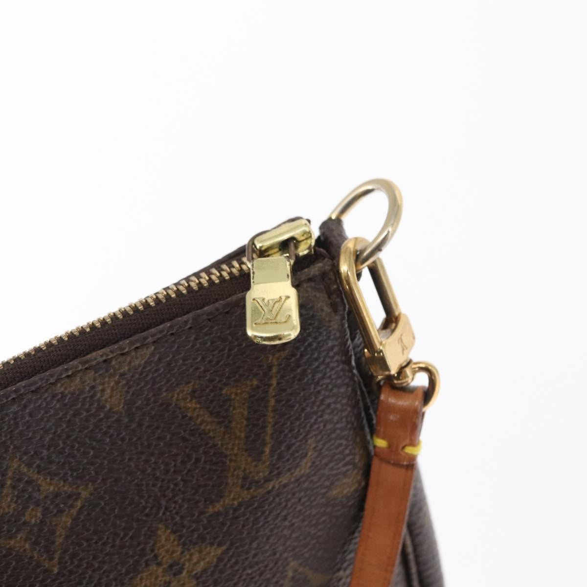 Louis Vuitton Pochette Accessoires NM Monogram Canvas, BROWN, CANVAS, Clutche & pouche
