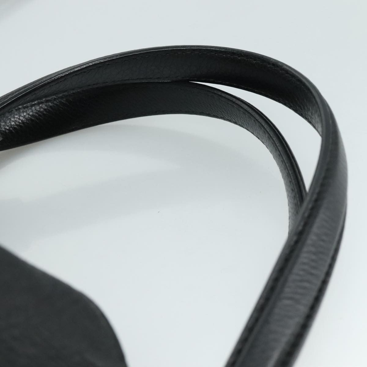 Gucci Soho Shoulder Bag Leather, BLACK, LEATHER, Handbag