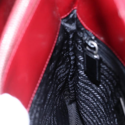 Prada Zip Shopping Tote Leather, RED, OTHER, Tote bag