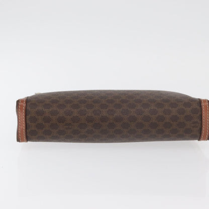 Celine Macadam Pochette Canvas, Black, Canvas, Clutch