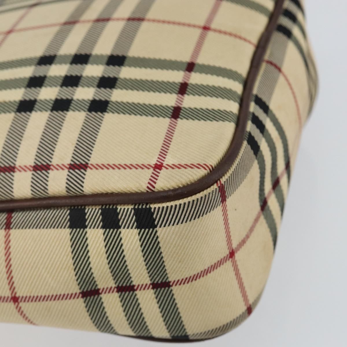 Burberry Zip Messenger Bag Nova check Canvas and Leather, BEIGE, CANVAS, Shoulder bag