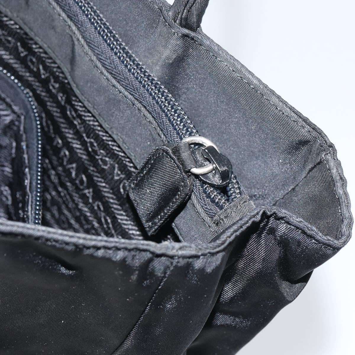 Prada Vintage Tote Nylon, BLACK, NYLON, Tote bag