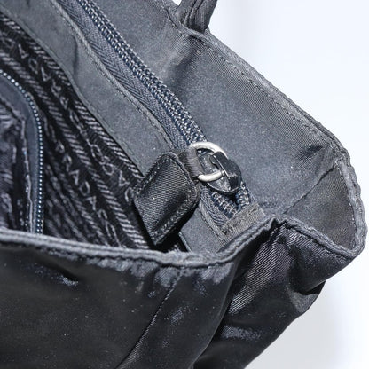 Prada Vintage Tote Nylon, BLACK, NYLON, Tote bag