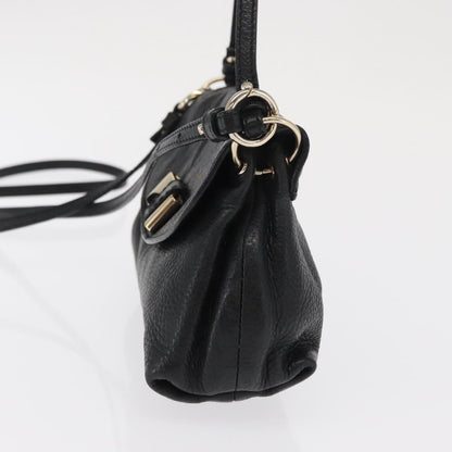 Chloe Lily Shoulder bag Leather, BLACK, LEATHER, Shoulder bag