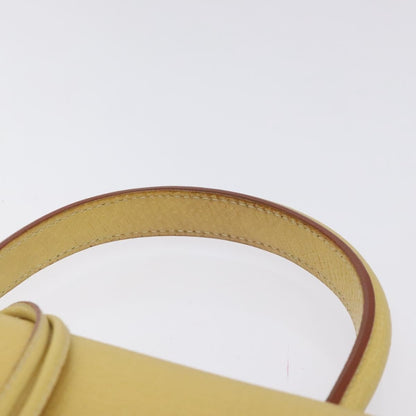 Loewe Barcelona Shoulder Bag Leather, YELLOW, LEATHER, Shoulder bag