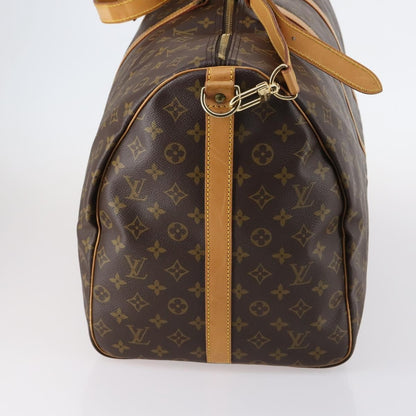 Louis Vuitton Keepall Bandouliere Bag Monogram Canvas, BROWN, CANVAS, Travel bag
