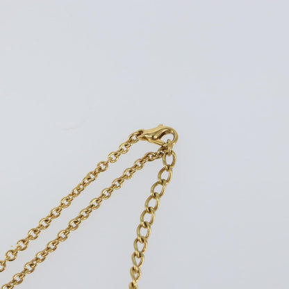 Christian Dior D logo Pendant Necklace Metal, GOLD, METAL, Necklace