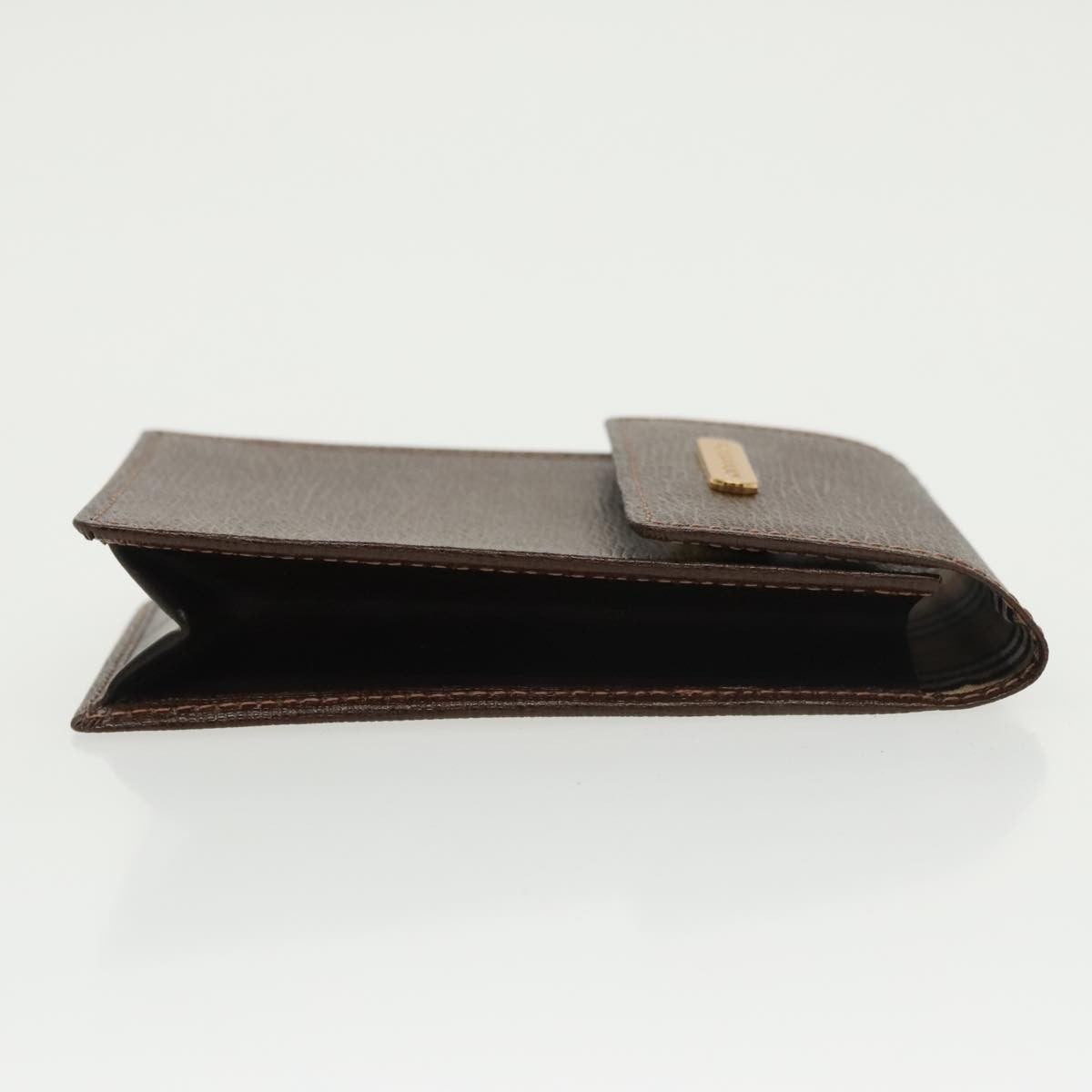 Burberry Vintage Pouch Leather, BROWN, LEATHER, Clutche & pouche