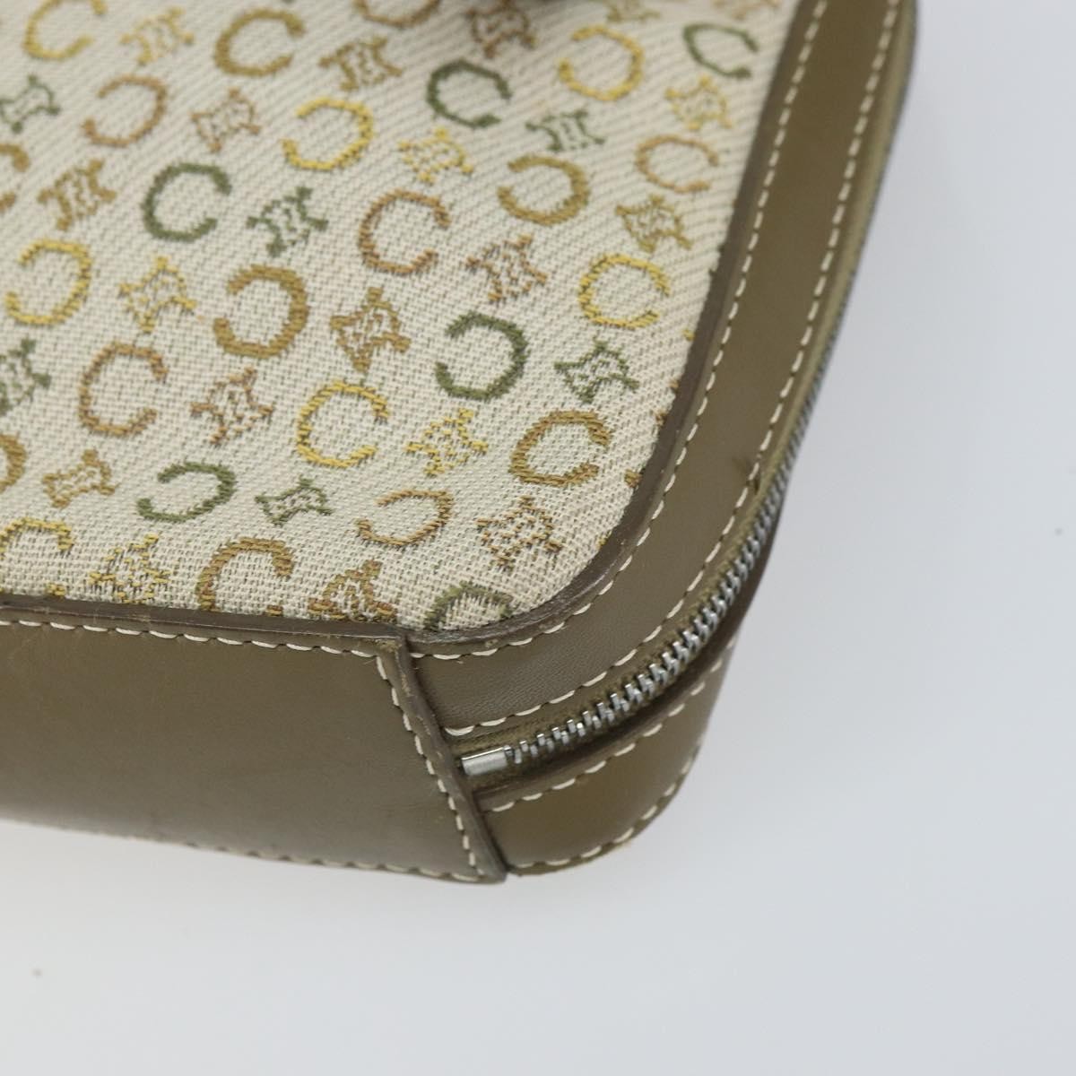 Celine C Macadam Shoulder bag Canvas, KHAKI, CANVAS, Shoulder bag