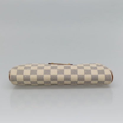 Louis Vuitton Eva Handbag Damier, BEIGE, CANVAS, Shoulder bag