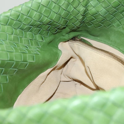 Bottega Veneta Intrecciato Leather, GREEN, LEATHER, Handbag