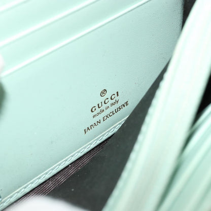 Gucci Guccissima Wallet Motif GG, Green, Leather, Wallet