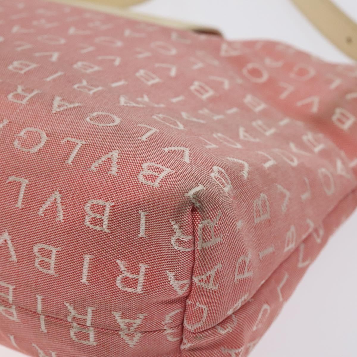 Bvlgari B.Zero1 Logomania Bag Canvas with Leather, PINK, CANVAS, Shoulder bag