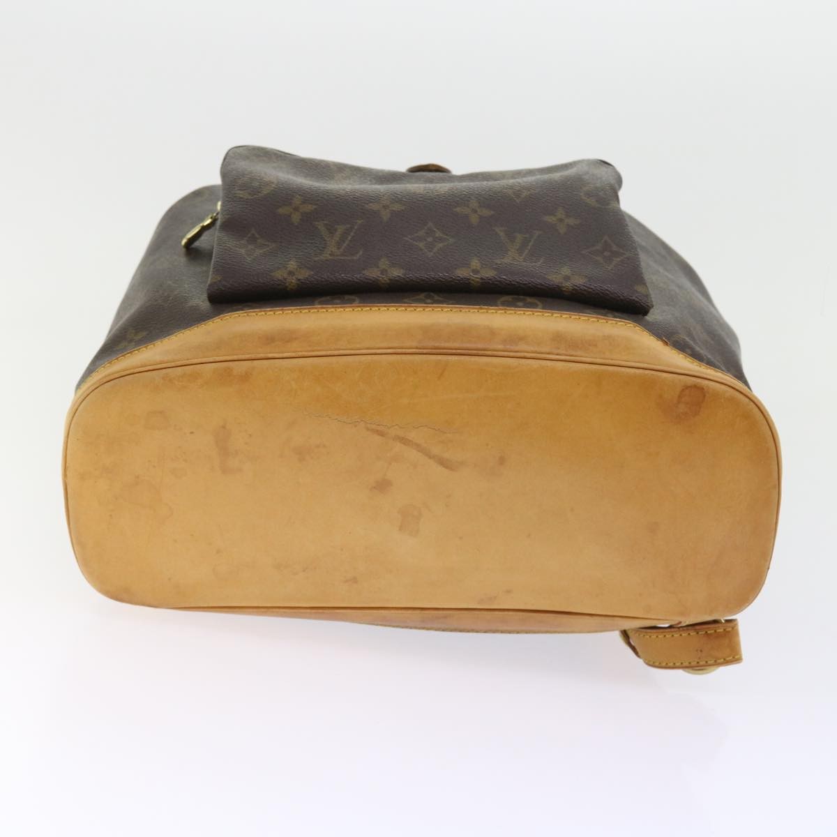 Louis Vuitton Montsouris Backpack Monogram Canvas, BROWN, CANVAS, Backpack