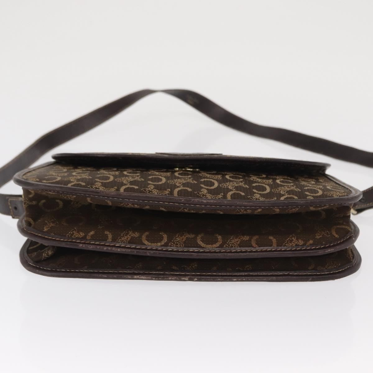 Celine C Sulky Shoulder bag Canvas, BROWN, CANVAS, Shoulder bag