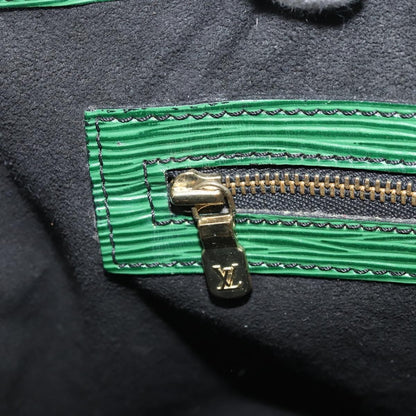 Louis Vuitton Petit Noe Handbag Epi Leather, Green, Leather, Shoulder Bag