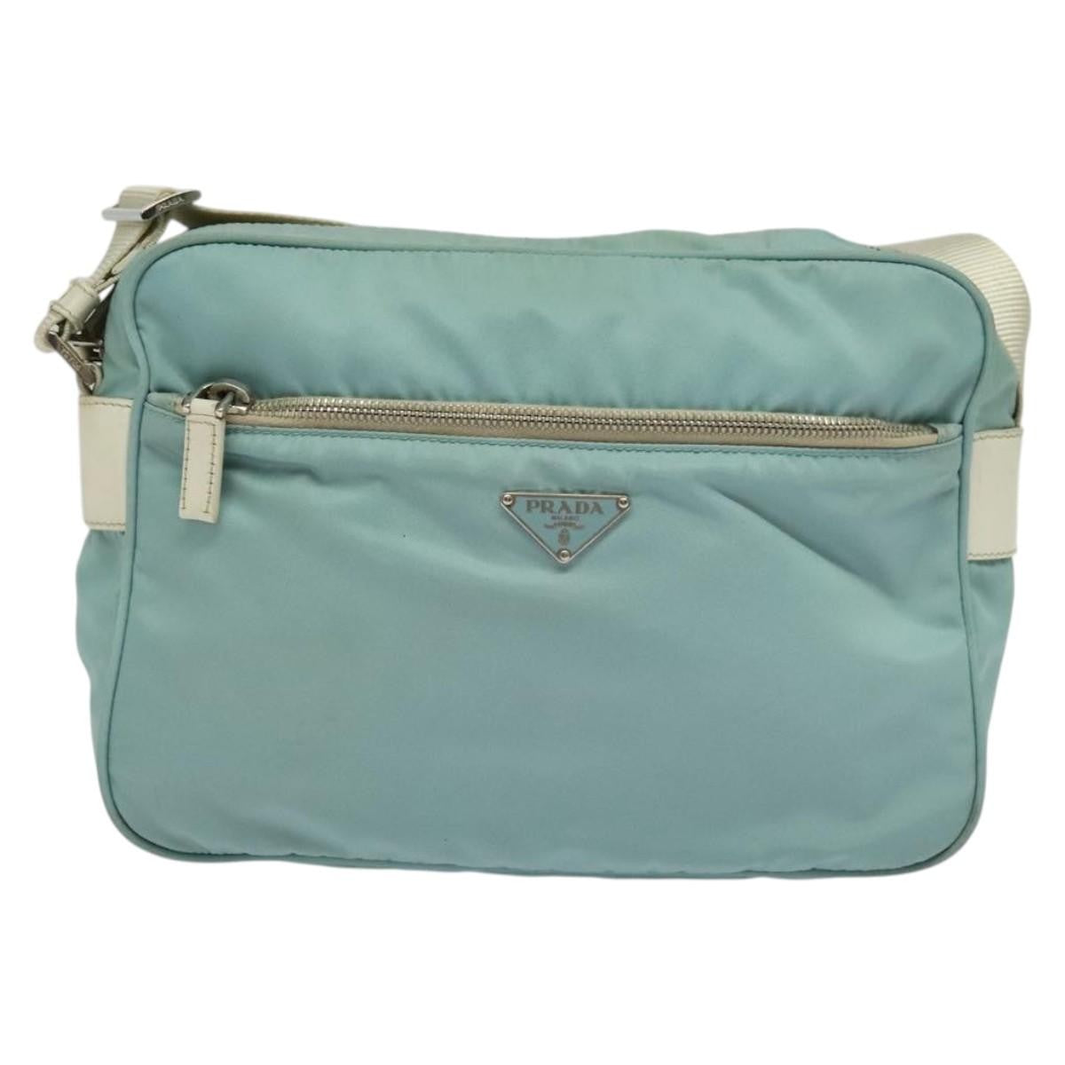Prada Vintage Shoulder Bag Tessuto, BLUE, NYLON, Shoulder bag
