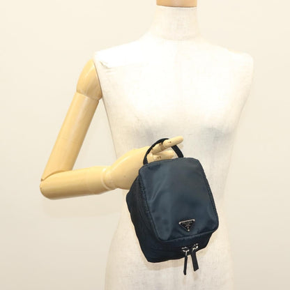 Prada Zip Around Toiletry Bag Tessuto, Navy, Nylon, Clutch